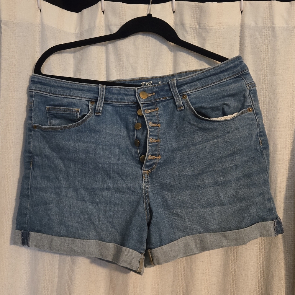 Universal Thread Blue Denim Women Shorts